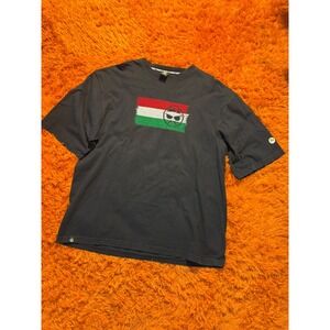 Lowrider Mens Graphic T-Shirt XXL Black Mexican Flag Logo 1977 Chicano Style Tee